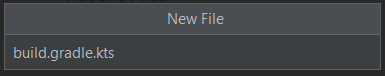 Create the build.gradle.kts file inside the buildSrc folder