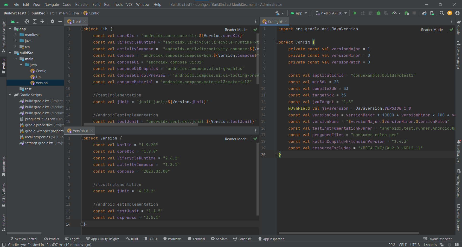 Create the base path for buildSrc