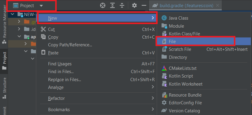 Creating custom file